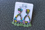 Handcrafted Polymer Clay Earrings- Funky