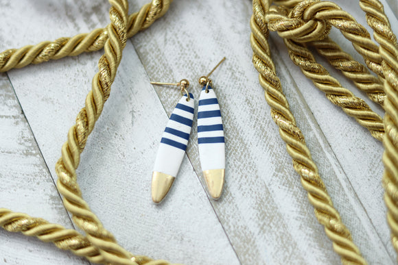Handcrafted Polymer Clay Earrings- Nautical