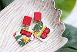 Handcrafted Polymer Clay Earrings- Chiefs