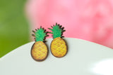 Handcrafted Print Transfer- Wood Studs- Fruit