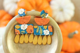 Handcrafted Polymer Clay Earrings- Pumpkins