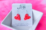 Handcrafted Polymer Clay Earrings- Valentine’s Day