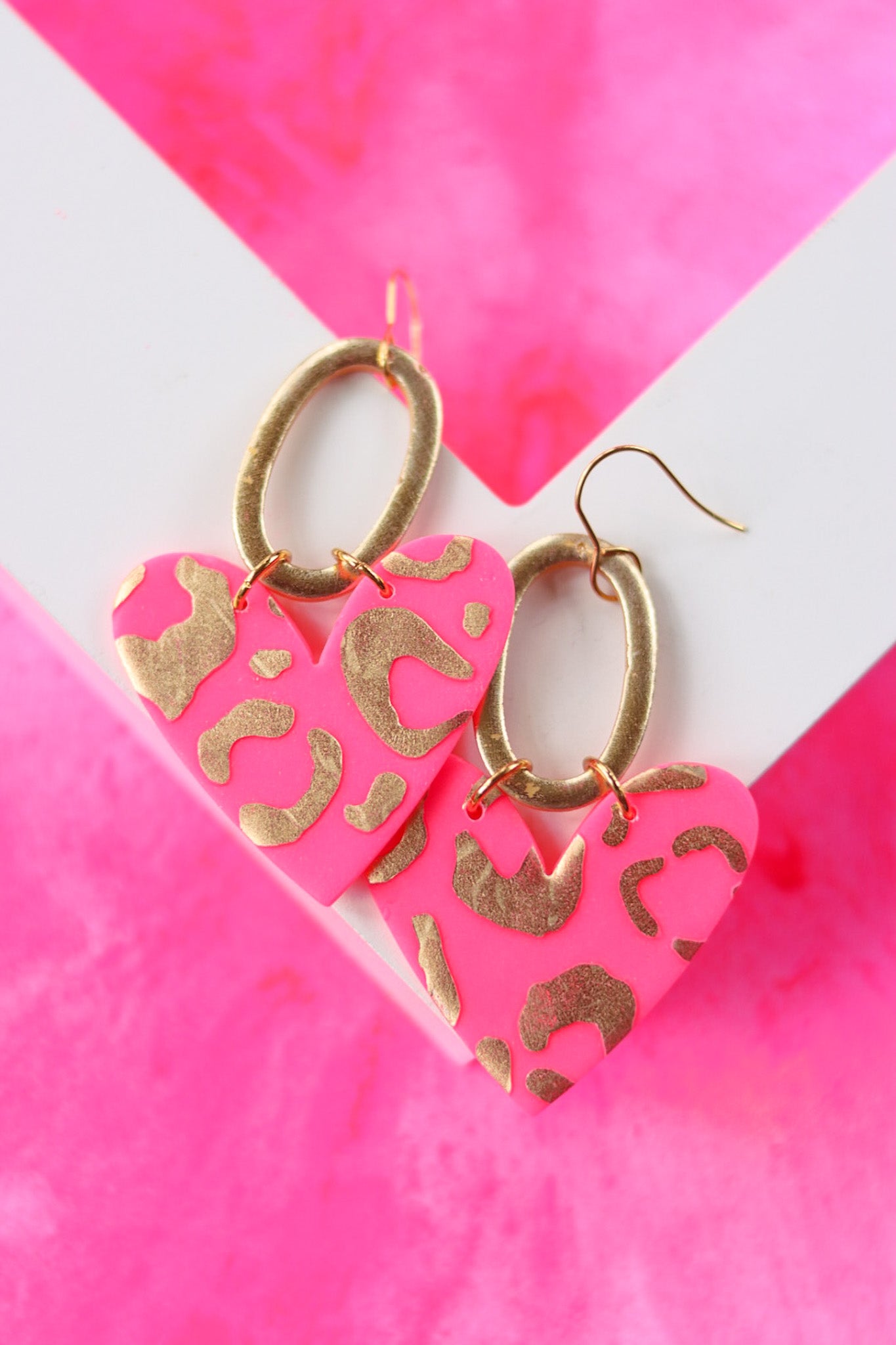 Handcrafted Polymer Clay Earrings- Valentine's Day Floral – Ivy Lena