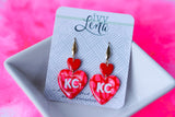 Handcrafted Polymer Clay Earrings- Valentine’s Day