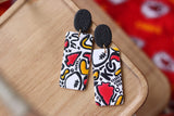 Handcrafted Polymer Clay Earrings- KC Doodle