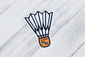 KC Shuttlecock Sticker