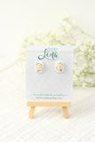 Handcrafted Polymer Clay Earrings- Floral Studs