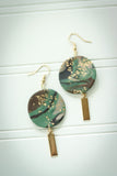 Handcrafted Polymer Clay Earrings-Camo
