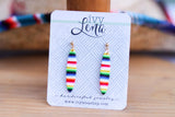 Handcrafted Polymer Clay Earrings- Fiesta