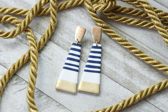 Handcrafted Polymer Clay Earrings- Nautical