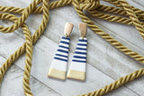 Handcrafted Polymer Clay Earrings- Nautical