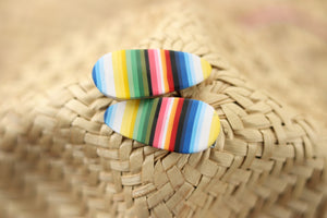 Handcrafted Polymer Clay Hair Clips- 2 pack