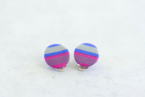 Handcrafted Polymer Clay Earrings- Clip On