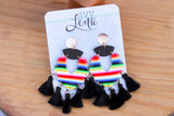 Handcrafted Polymer Clay Earrings- Fiesta