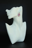 Handcrafted Polymer Clay Earrings- Floral Transfer