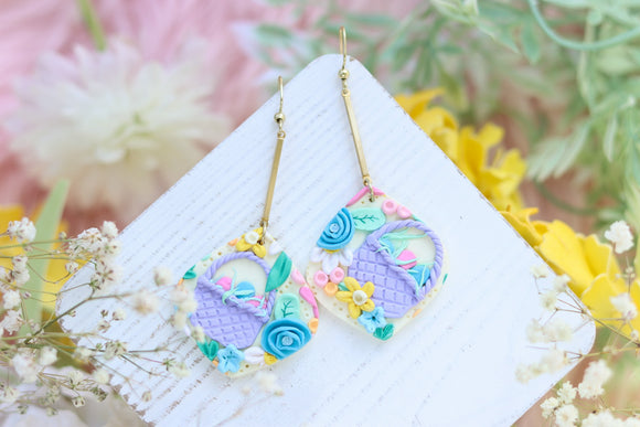 Handcrafted Polymer Clay Earrings- Easter