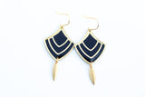 Handcrafted Brass and Clay Earrings