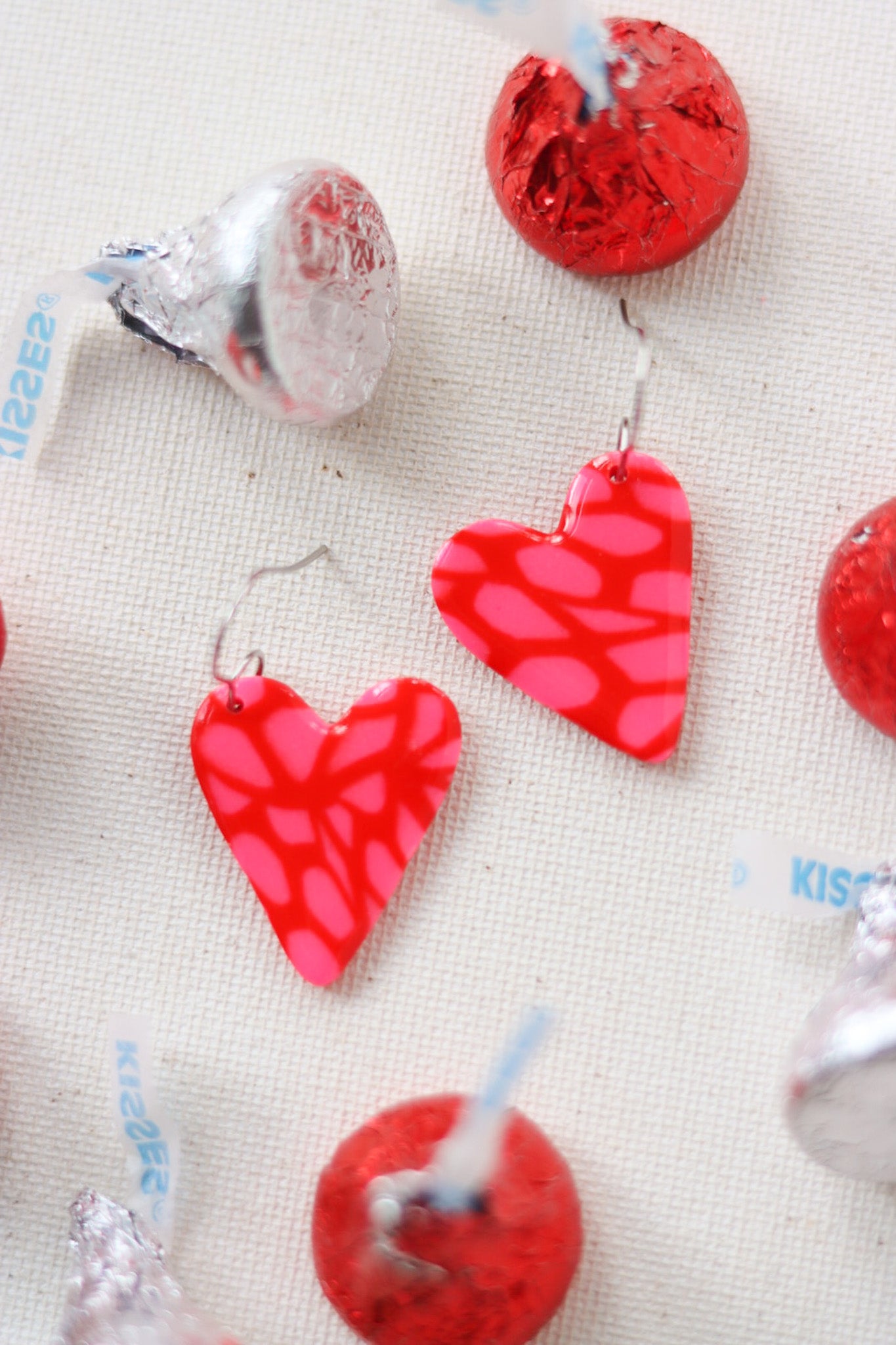 Handcrafted Polymer Clay Earrings- Valentine's Day Floral – Ivy Lena