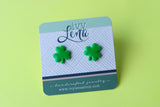 Handcrafted Polymer Clay Stud Earrings- St. Patrick’s Day