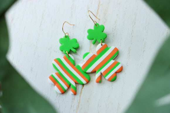 Handcrafted Polymer Clay Earrings- St. Patrick’s Day