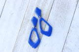 Handcrafted Polymer Clay Earrings- Royal Blue