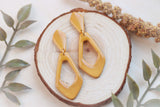 Handcrafted Polymer Clay Earrings- Mustard Yellow