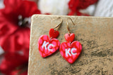 Handcrafted Polymer Clay Earrings- Valentine’s Day