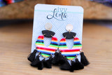 Handcrafted Polymer Clay Earrings- Fiesta