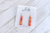 Handcrafted Polymer Clay Earrings- Chiefs