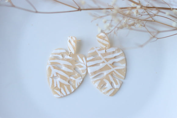 Hand-painted Polymer Clay Earrings