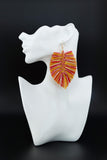 Handcrafted Macrame Earrings- Chiefs **MADE-TO-ORDER**