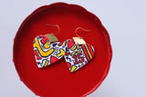 Handcrafted Polymer Clay Earrings- KC Doodle