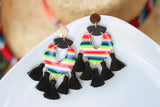 Handcrafted Polymer Clay Earrings- Fiesta