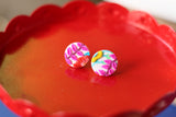 Handcrafted Polymer Clay Earrings- Floral