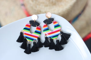 Handcrafted Polymer Clay Earrings- Fiesta