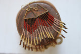 Handcrafted Beaded Fringe Earrings