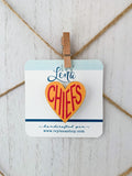 Handcrafted Print Transfer- Natural Wood Pin- Chiefs
