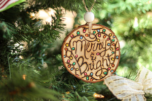 Handcrafted Wood Burned Ornament