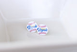 Handcrafted Polymer Clay Earrings- Graphic Transfer- Royals Studs