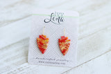 Handcrafted Polymer Clay Earrings- Chiefs