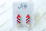 Handcrafted Polymer Clay Earrings- 4th of July