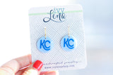 Handcrafted Polymer Clay Earrings- Royals